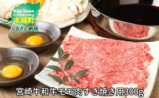 K01_0012＜宮崎牛和牛モモ肉すき焼き用300g＞